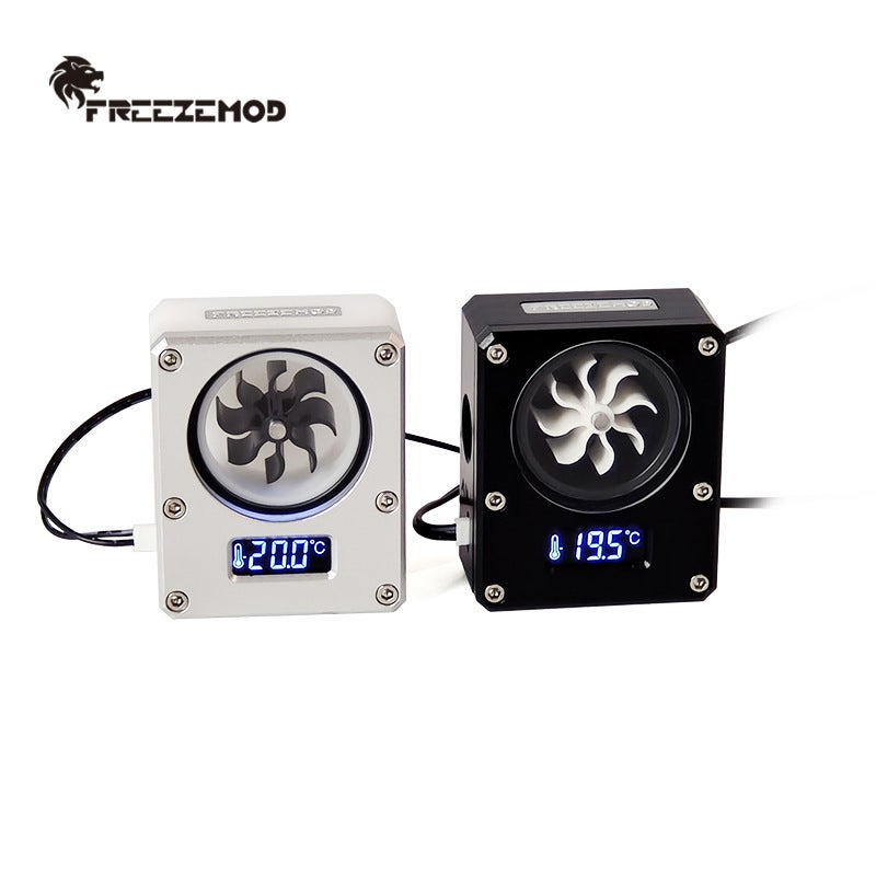 FREEZEMOD WDXS-T4 Water Cooling Temperature Display Flow Meter VA LCD Screen - Image 3