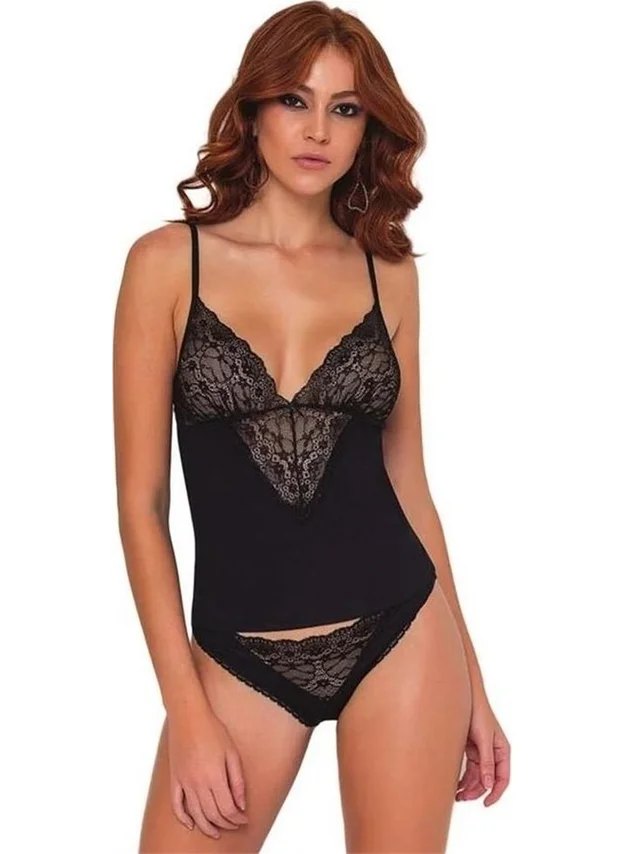pierre cardin 345 Camisole Set - Black