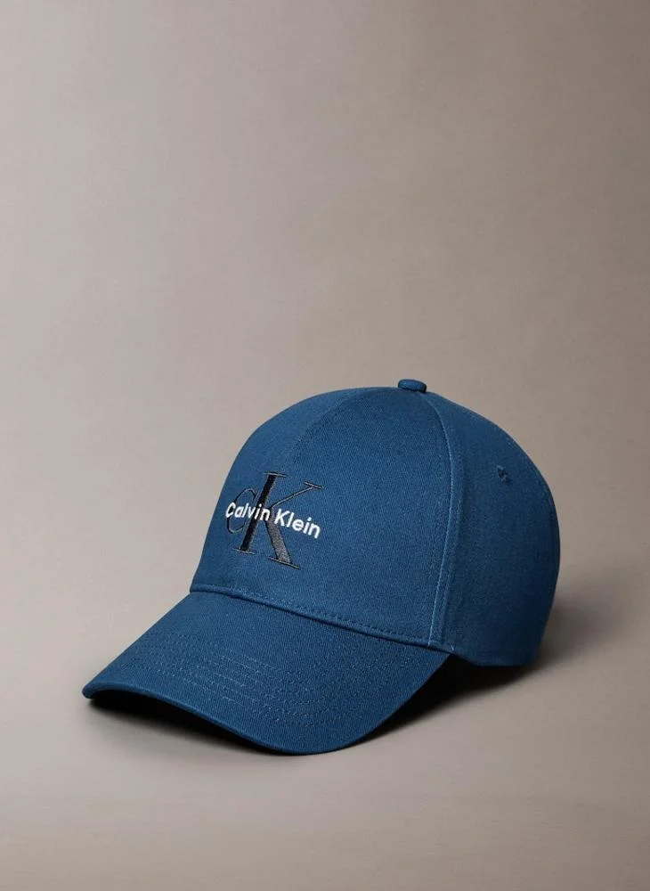 CALVIN KLEIN MONOLOGO EMBROIDERY BASEBALL curved peak CAP