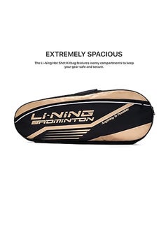 Li-Ning Hot Shot Double Zipper Polyester Badminton Kit Bag | Size : Large | Extremely Spacious | Unisex - Men, Boys, Girls, Women  - Image 4