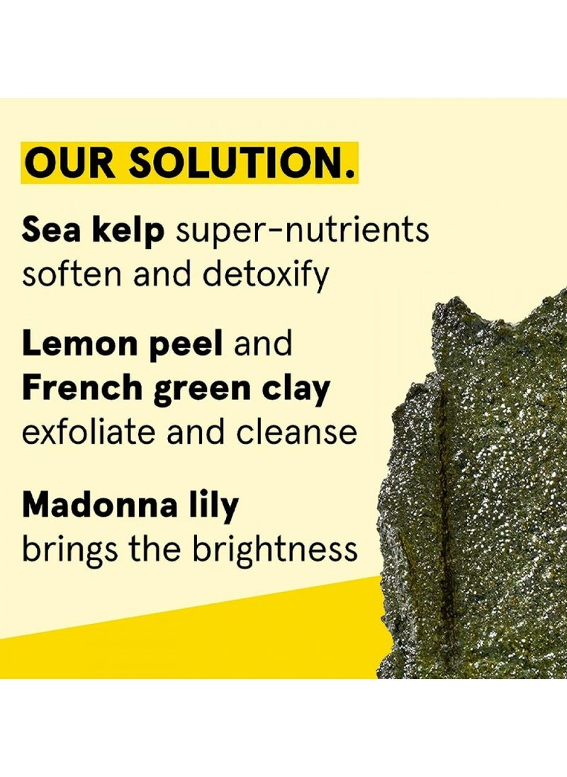 Acure Acure Brightening Facial Scrub with Sea Kelp and French Green Clay by Brilliantly, 100% Vegan, 4 fl oz/118 ml, Unisex  - Image 4