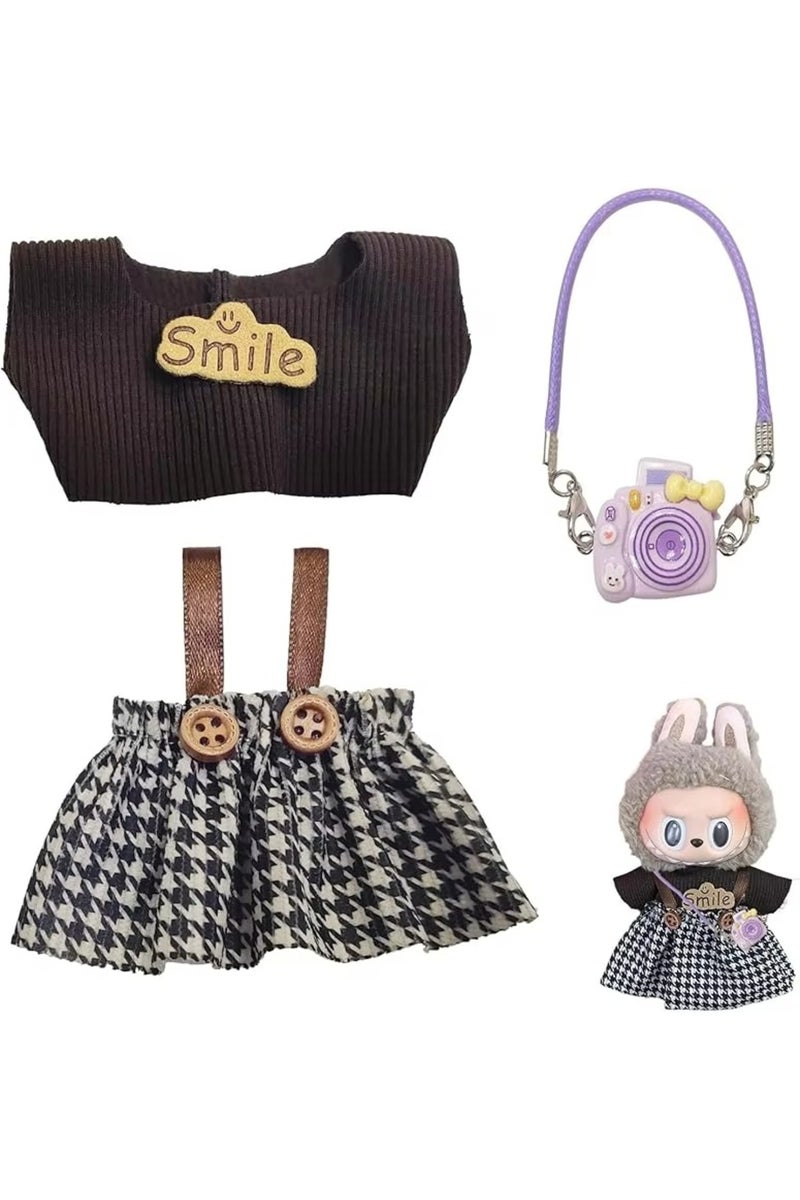 A1 Gxlaihly 17cm Doll Clothes, Labubu Doll Clothes, Costumes for Labubu Dolls, Labubu Outfit, Suitab