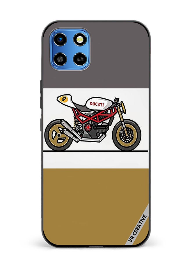 VR CREATIVE Protective Case Cover For Infinix Smart 6 HD Ducati Design Multicolour - Image 1