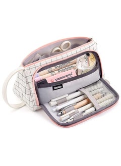 Large Capacity Pencil Pen Case, Cute Pencil Pouch Cases Organizer with Easy Grip Handle, Pouch Pen Box Bag for Teen Girls Student Kids Gifts