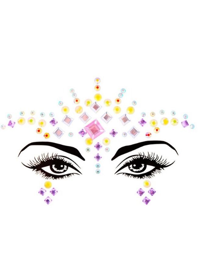 ملصقات تاتو كريستاليه للوجه - Image 1