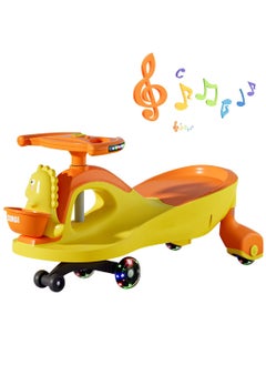 YES!TWOGO Ride on Push Car for Kids，Lightweight Balance Swing Car for Outdoor Indoor, with Silent Wheels and Storage Basket, for 1-6 Years Boys and Girls  - Image 1