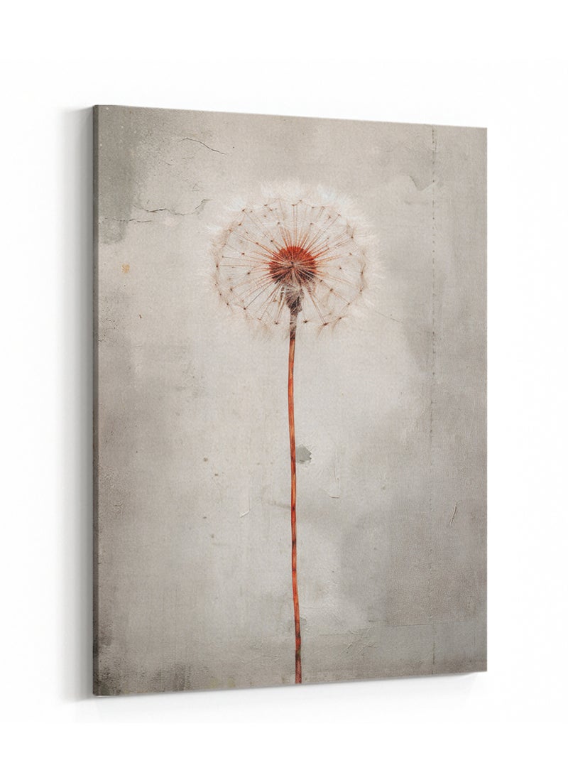 LOWHA Canvas Wall Art Stretched Over Wooden Frame with Dandelion  Painting - Image 4