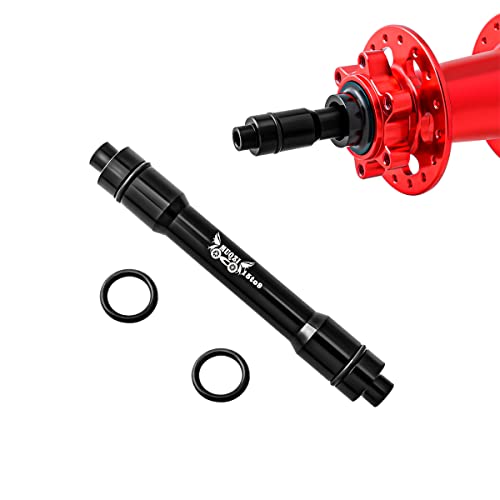 MUQZI Bicycle QR Adapter 15 to 9mm Front Wheel Hub Adapter 100mm Thru Axle Hub Quick Release for Mountain Road Bike, Black - Image 1