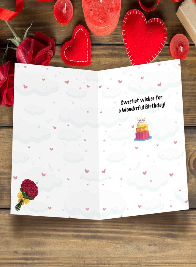 FANCYLUCKY Funny Valentine Day Birthday Gifts for Women Her, Sweet Birthday Valentine Day Card Gifts for Wife Girlfriend - Image 2