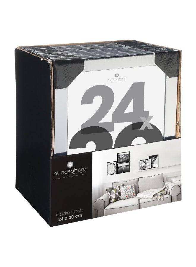 اتموسفيرا إطار صور مستطيل معلق بسهولة بتصميم أنيق، باللون الفضي، بأبعاد 24 × 30 سم 121384D - Image 2