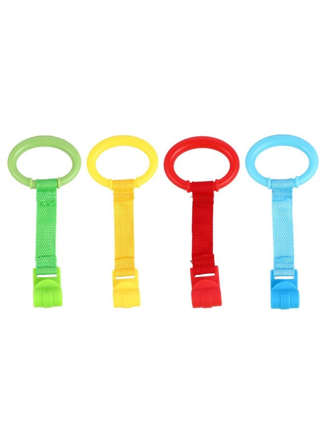 TOYANDONA 4Pcs Baby Crib Pull Ring Baby Bed Stand Up Rings Baby Cot Rings Walking Assistant For Baby Toddler  - Image 1