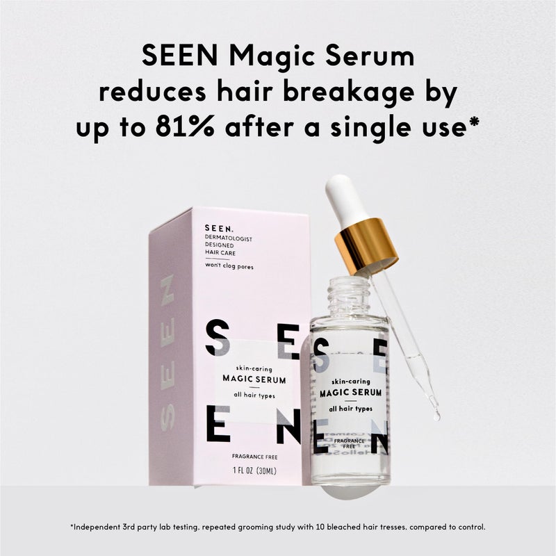 SEEN Magic Serum, Fragrance Free - Non-Comedogenic & Sulfate-Free Hair Serum- Anti Frizz- Dermatologist-Developed - Safe for Sensitive, Eczema & Acne Prone Skin - Image 4