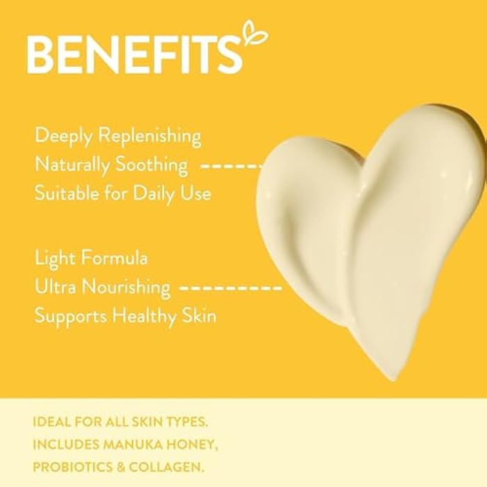 By Nature Manuka Honey + Collagen + Probiotics Day Cream - Nourishing Formula to Soothen your Skin - Skincare from New Zealand - 6.5 oz - Image 2