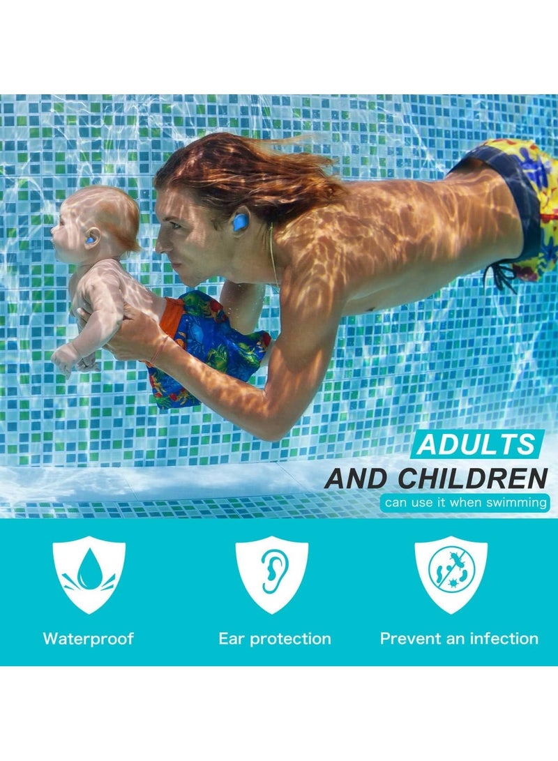 general EarPlugs for Sleeping Swimming  4 Pair Reusable Silicone Moldable Noise Cancelling Earplugs for Shooting Snoring Concerts Airplanes Travel Work Studying - Image 4