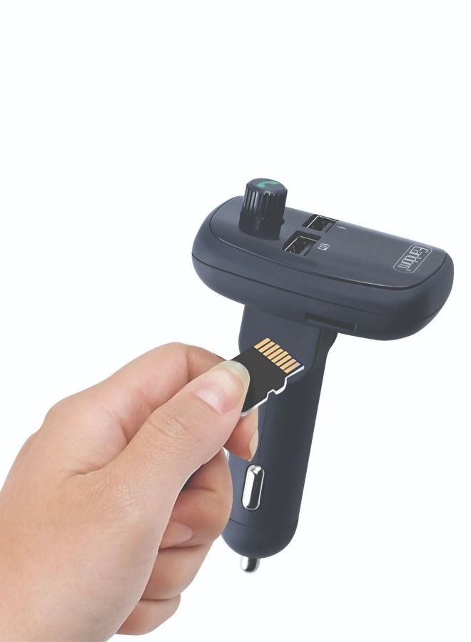 EARLDOM - m59 - Bluetooth Car Kit Wireless Hands-Free FM Transmitter , MP3 Player With Dual 2.4 A USB Charging , Support USB-SD-in And  BT Radio Receiver  , USB Charger , Calling , Multifunction Mp3 - Image 2