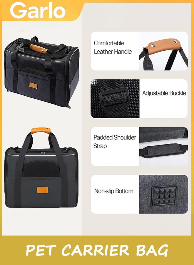 Garlo Pet Carrier Bag, Portable Cat Carrier Bag Top Opening, Removable Mat and Breathable Mesh, Foldable Cat Carrier Transport Bag for Dogs and Cats, with Shoulder Strap - Image 2
