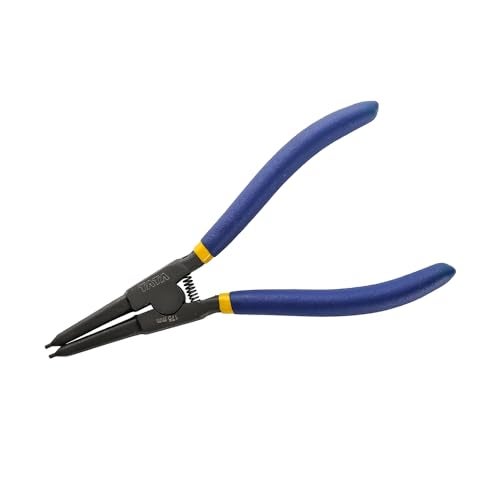 AGRICO TATA AGRICO Straight Circlip Plier with Precise & Solid Contact Tips| Ideal for Fitting Snap Rings on Shafts| Chrome Vanadium Construction| Wear Resistant| Cousin Grip-(7"Inches-Blue & Black) - Image 5