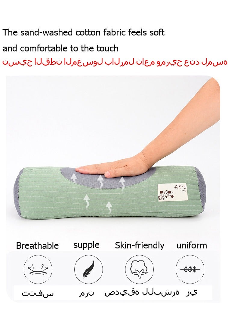 وسادة الحنطة السوداء المساعدة على النوم 45 * 15 سم أخضر  - Image 4