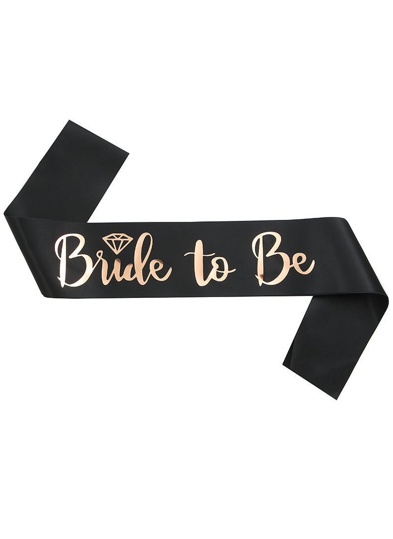 Bachelor party BRIDE bridesmaid shoulder strap BRIDE TO BE courtesy strap bronzing TEAM BRIDE ribbon belt  - Image 3