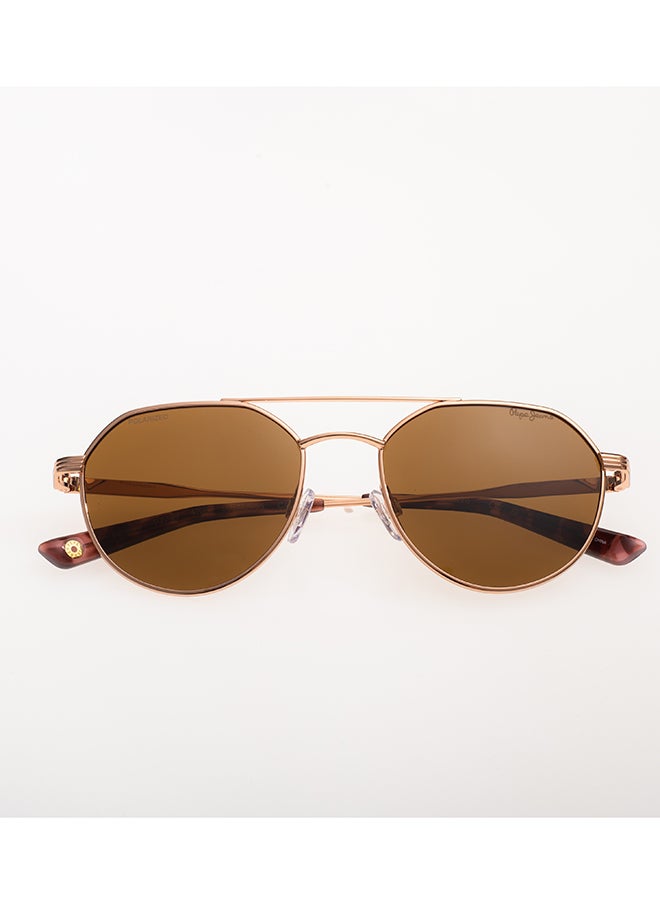 Pepe Jeans نظارة شمسية أفياتور للرجال - PJ5199 - مقاس العدسة: 53 مم  - Image 1