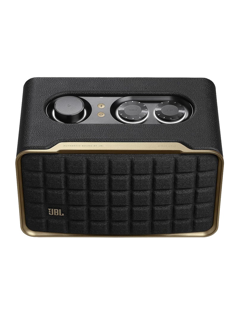 جي بي إل Authentics 200 مكبر صوت منزلي ذكي مزود بتقنية Wi-Fi وBluetooth ومساعدين صوتيين وتصميم قديم - Image 1
