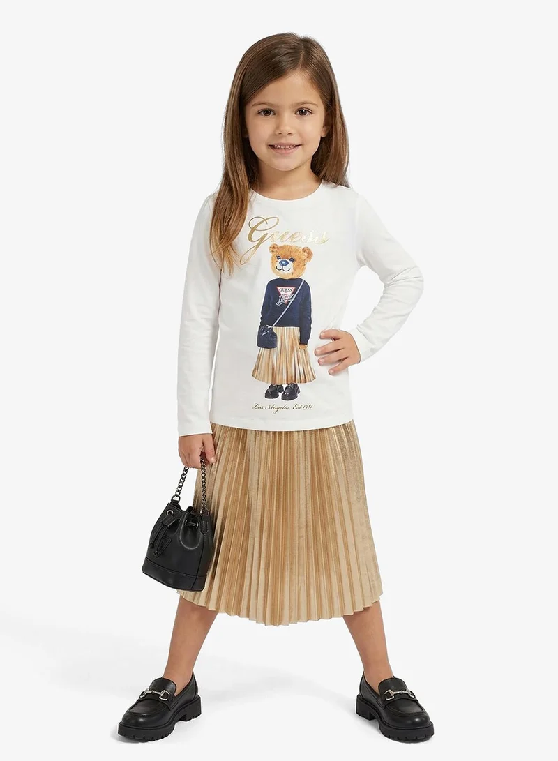 GUESS Kids Slogan Crew neck T-Shirt