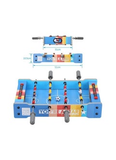 Toy Box Wooden Table Top 2 in 1 Football Game Foosball And Air Hockey Table Game, 20 inch  - Image 2