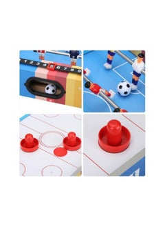 Toy Box Wooden Table Top 2 in 1 Football Game Foosball And Air Hockey Table Game, 20 inch  - Image 3