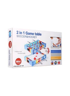 Toy Box Wooden Table Top 2 in 1 Football Game Foosball And Air Hockey Table Game, 20 inch  - Image 4