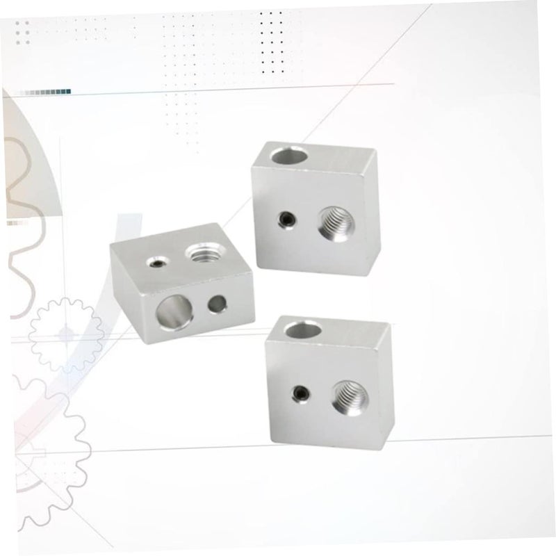 3Pcs Aluminum Heating Block Kit For 3D Printer Extruder Enhanced Performance - Image 4