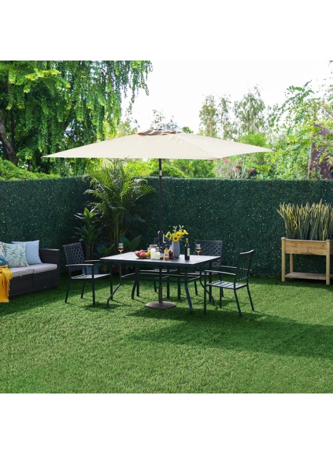 طعم المنزل بلاط عشب صناعي متشابك - سجادات عشب صناعية قابلة للتركيب السريع، مقاس 30×30 سم، آمنة للحيوانات الأليفة والأطفال، ذاتية التصريف، عشب صناعي واقعي للفناء والشرفة والاستخدام الداخلي والخارجي. - Image 3