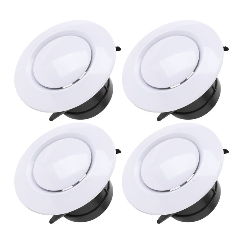 Round Air Vent: 4-Inch ABS Adjustable Soffit Vent Cover - Efficient Air Circulation Rv Vent Cover for Rv, Camper, Home Bathroom, Closet & Trailer - Image 4