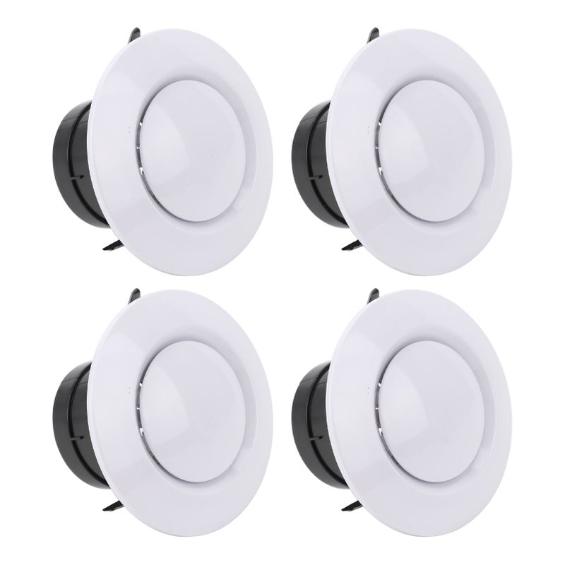 Round Air Vent: 4-Inch ABS Adjustable Soffit Vent Cover - Efficient Air Circulation Rv Vent Cover for Rv, Camper, Home Bathroom, Closet & Trailer - Image 5