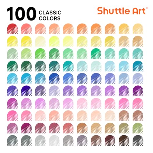 Shuttle Art Fineliner Pens 100 Colors 038mm Fineliner Color Pen Set Fine Line Drawing Pen Fine Point Markers Perfect for Adult Coloring Books Drawing and Journal Art Projects - Image 3