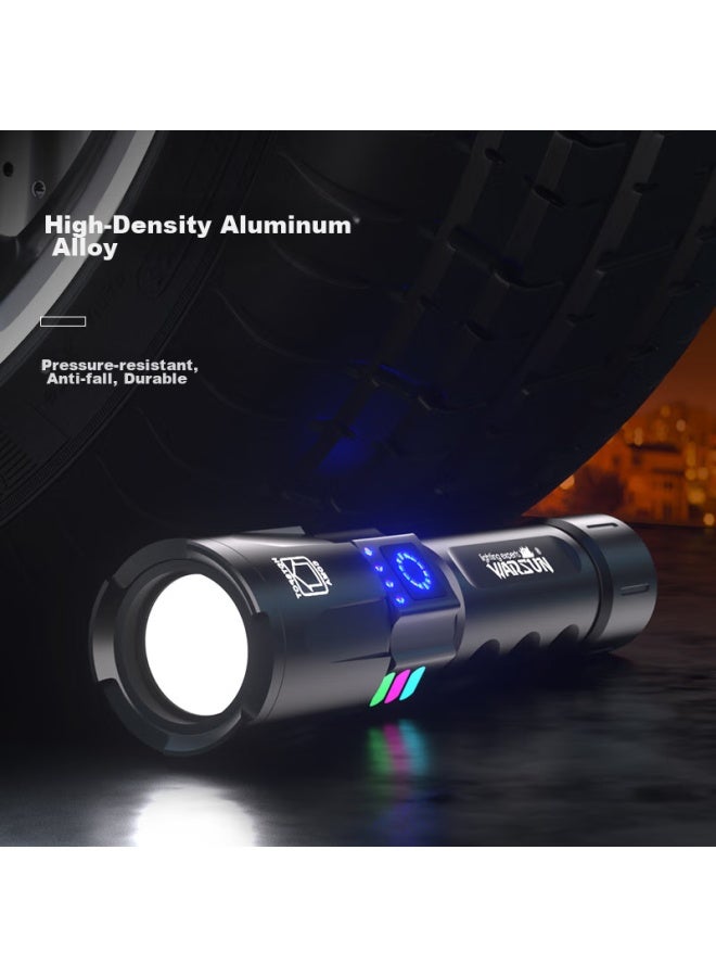 Warsun Warsunz23 High-intensity Flashlight With Zoom, Long-range, Outdoor Survival, Military-grade, Ultra-bright, Rechargeable, Portable, Outdoor Lighting, Emergency-grade - Image 4