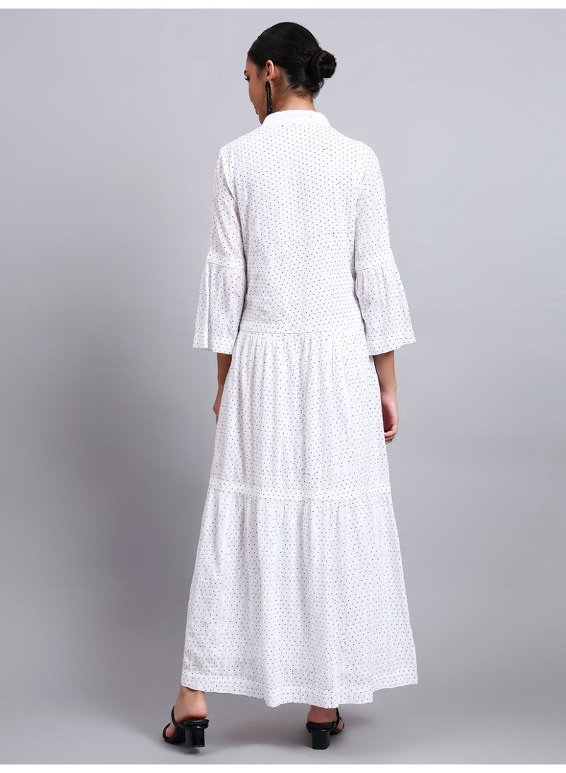 Alaya Women's Cotton Jalabiya with Mirror Work-AL4051 - Image 3