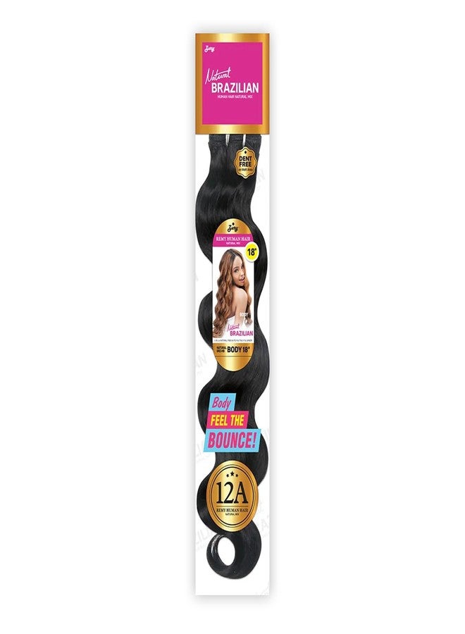 Zury Sis Natural Brazilian Remy Human Hair Natural Mix Weave 12A Body (Off Black 1B, 18 inch) - Image 3