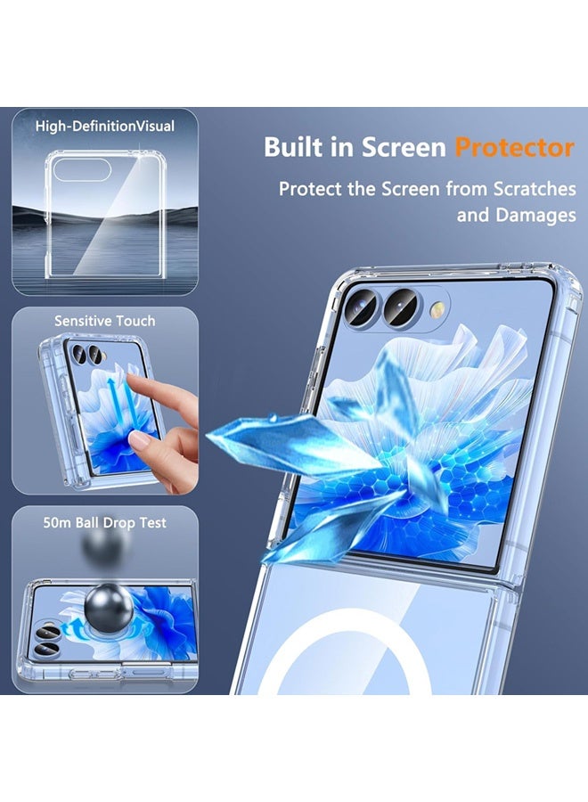 سجيت غطاء مغناطيسي لهاتف Samsung Galaxy Z Flip 7 (إصدار 2025) مع دعم MagSafe، حماية من الصدمات، مقاوم للاصفرار والخدوش - Image 3