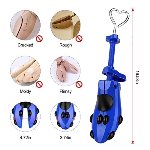 XYH Shoe Stretcher Comes with Dust-Proof Bag, Pair of Plastic Shoe Stretcher,4 Way Ajustable. - Image 3