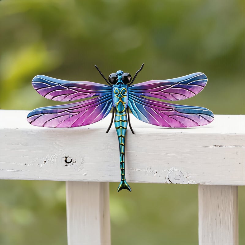 Dragonfly Wall Decor Set Of 3 Ideal Gift For Gardener Home Decor Lover Housewarming Present - Image 5