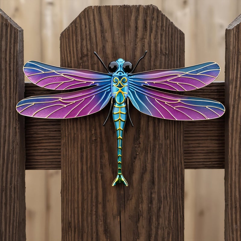 Dragonfly Wall Decor Set Of 3 Ideal Gift For Gardener Home Decor Lover Housewarming Present - Image 2