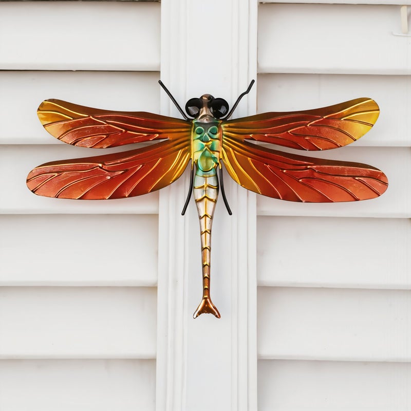 Dragonfly Wall Decor Set Of 3 Ideal Gift For Gardener Home Decor Lover Housewarming Present - Image 3