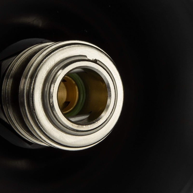 RecPro RV Exterior Spray Port Hook-Up Connector | Optional Hose with Sprayer or Quick Connector | RV Exterior Shower Port (Black, Port Only) - Image 4