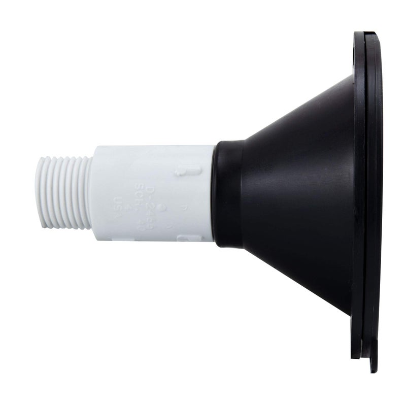 RecPro RV Exterior Spray Port Hook-Up Connector | Optional Hose with Sprayer or Quick Connector | RV Exterior Shower Port (Black, Port Only) - Image 3