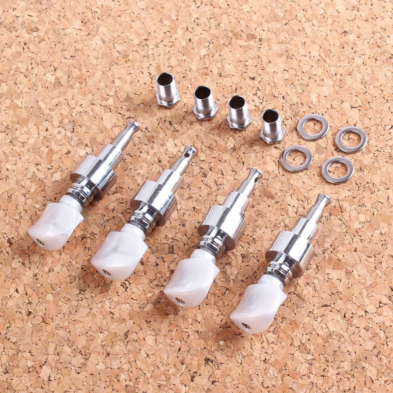 comfrt 4pcs Banjo Tuning Pegs Tuners String Key Banjo Parts Accessories Tuning Kit Banjo Machine Head Tuning Tuner Peg for Banjo Guitar Replacement Parts - Image 4