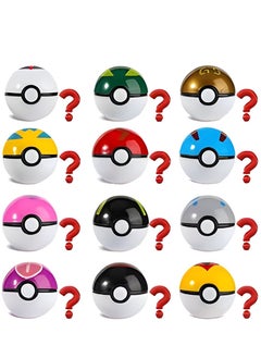 RATSAW 12Pcs Pokemon Ball Super Fighting Toys Set Action Figures Collection Pocket Monster Action Figure Toy Birthday Party Gift Idea Toy  - Image 1