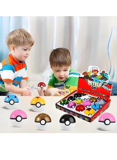 RATSAW 12Pcs Pokemon Ball Super Fighting Toys Set Action Figures Collection Pocket Monster Action Figure Toy Birthday Party Gift Idea Toy  - Image 5
