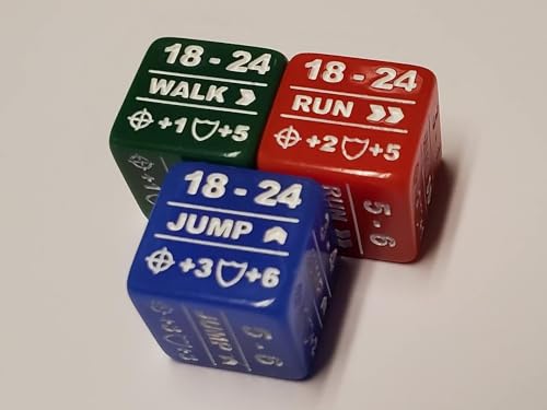 Rook Robot Battletech Alpha Strike Movement Special Stat Modifier 25 Dice Bundle Color Coded Walk Run Jump Sprint and Special Modifier Dice - Image 5