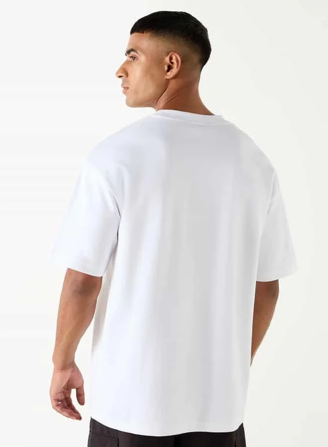 Ecko Unltd. Ecko Unltd Printed Crew Neck T-shirt with Short Sleeves