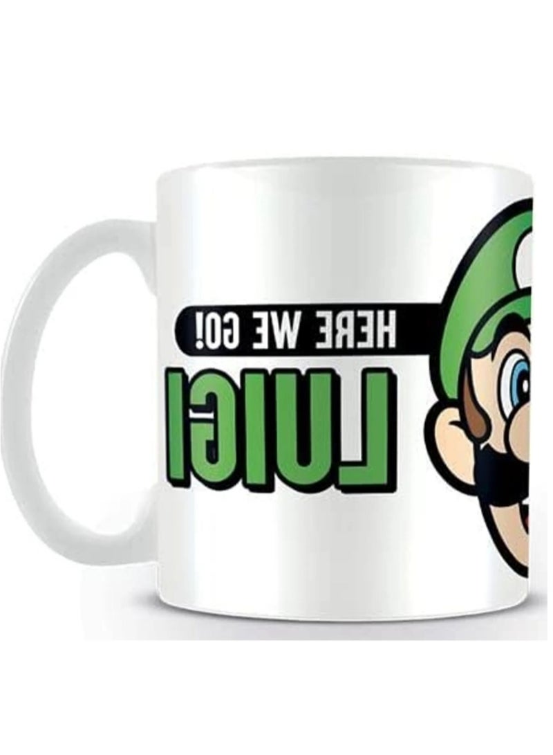 منخفض كوب قهوة مطبوع عليه عبارة "Super Mario Tasse Its A Me Mario" - Image 2